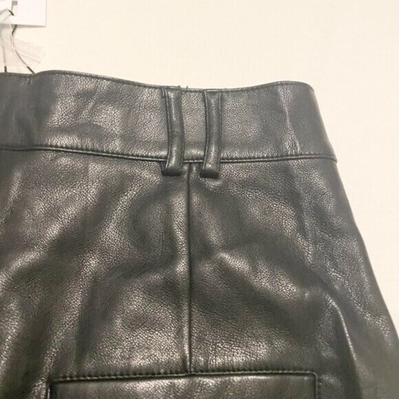 Dynamite Faux Leather Jet Black Shorts Womens Size Small - Picture 13 of 16